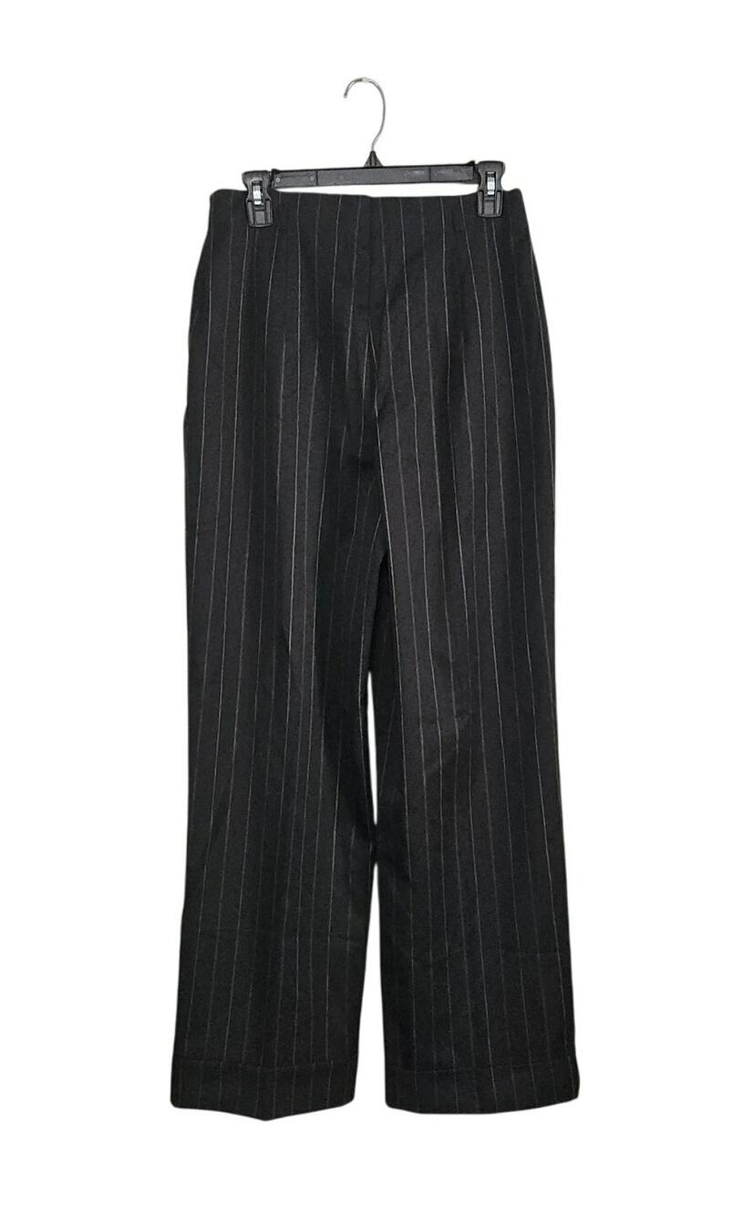 VTG 80s/90s Escada Wool High-Rise Pinstripe Dress Pants Size 40 Medium Tailored